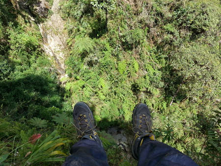 The Death Road in Yungas, Bolivia, South America.の写真素材