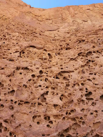 Stone erosion details in Altiplano desert, Bolivia, South America.の写真素材