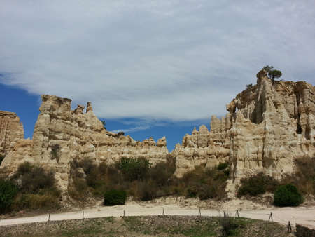 The organs of Ille on Tet, Pyrennes, Franceの写真素材