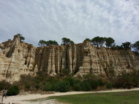 The organs of Ille on Tet, Pyrennes, Franceの写真素材
