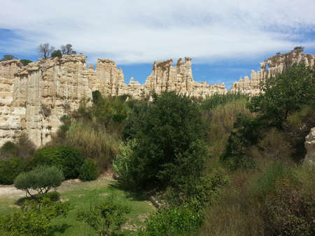The organs of Ille on Tet, Pyrennes, Franceの写真素材