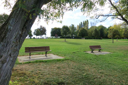 Leman lake near Geneva in Switzerland, Europeの写真素材