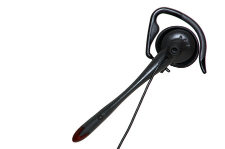 hands-free headset isolated on white