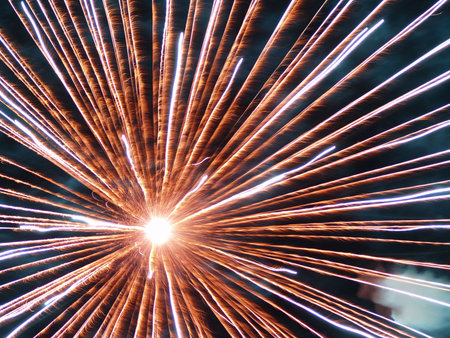 fireworks dispay closeup