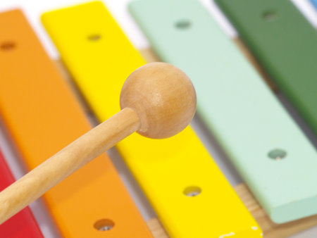 detail of xylophone for children 