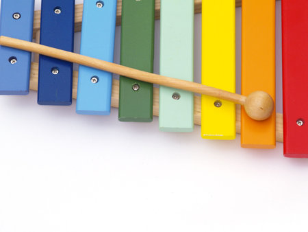 detail of xylophone for children の写真素材