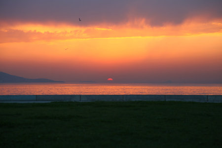 islands at sunset