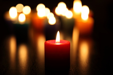  Candles Burningの写真素材