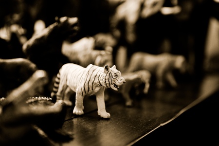 miniature little animalsの写真素材