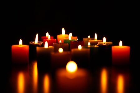  Candles Burningの写真素材