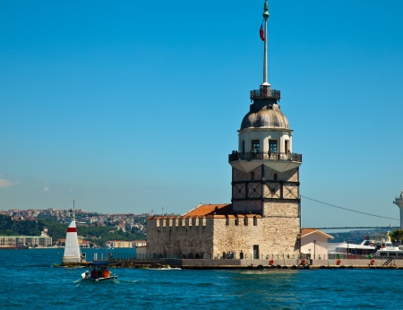 maiden tower at istanbulのeditorial素材