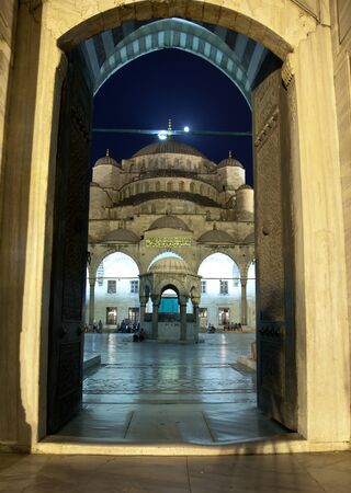 Blue Mosque entrance door Istanbul Turkeyのeditorial素材