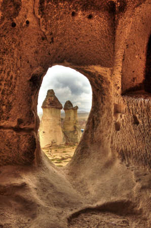 Famous cave city  Cappadocia at Turkey, HDR photographyのeditorial素材