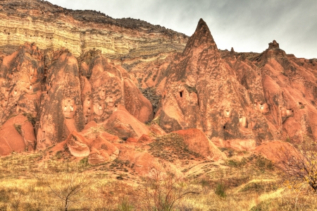 Famous cave city  Cappadocia at Turkey, HDR photographyのeditorial素材