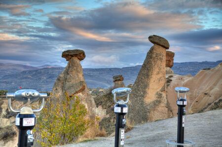Famous cave city  Cappadocia at Turkey, HDR photographyのeditorial素材