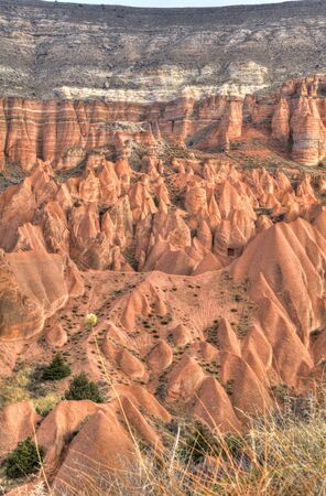 Famous cave city  Cappadocia at Turkey, HDR photographyのeditorial素材