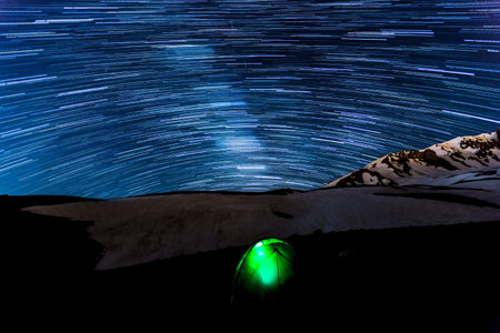 Erciyes Mountain with star trials at Turkey