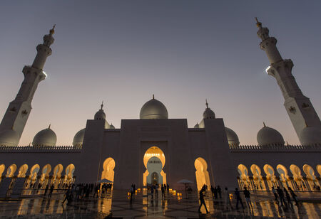 detail of Sheikh Zayed Grand Mosque in Unated Arab Emirates Abu Dhabの写真素材