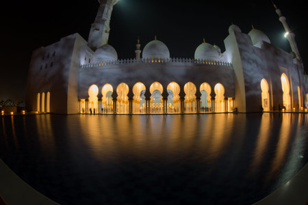 detail of Sheikh Zayed Grand Mosque in Unated Arab Emirates Abu Dhabi