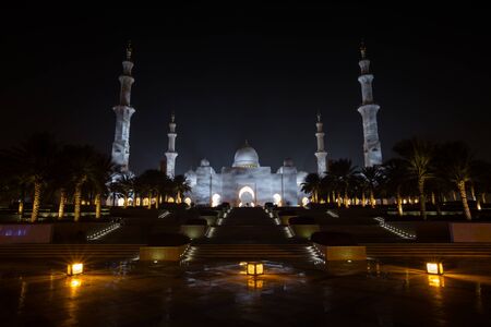 detail of Sheikh Zayed Grand Mosque in Unated Arab Emirates Abu Dhabiのeditorial素材