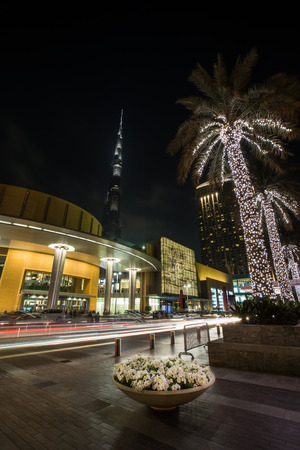 Dubai Mall entrance at United Arab Emirates, super wide angle shotの写真素材