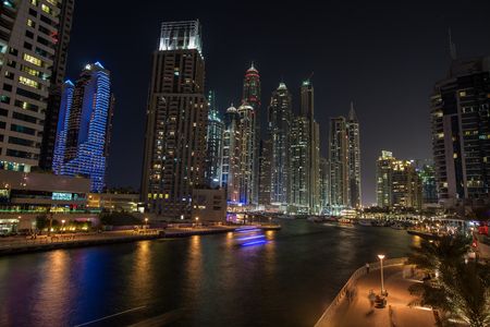 city view of Dubai, skyscraperの写真素材
