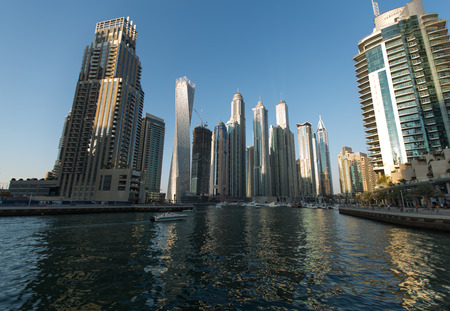 city view of Dubai, skyscraperのeditorial素材