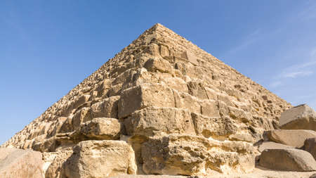 One of the Pyramids of Giza, a famous tourist destination in Egyptのeditorial素材