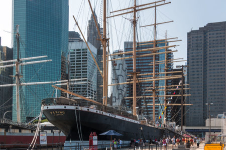New York, Aug 20: The famous Pecking is docked at South Street Sea  Port in New York City serving as...