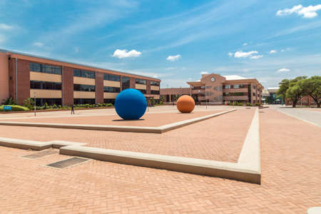 Gaborone - Nov 12: One of the many modern buildings of Gaborone, one of the fastest growing cities in the world built over a span of a few years. Nov 12, 2014 in Gaborone, Botswanaのeditorial素材