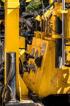 A closer look at the inner workings of a hydraulic construction machinery