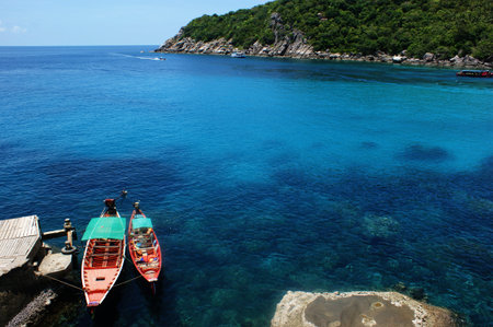 Mango Bay Terminal in Koh Taoの写真素材