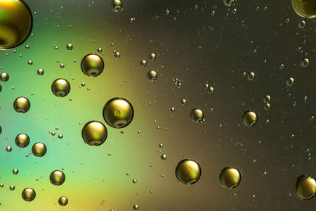 Oil and water rainbow effectの写真素材