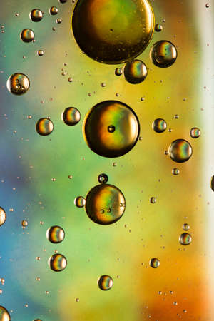 Multicoloured oil and water abstractの写真素材
