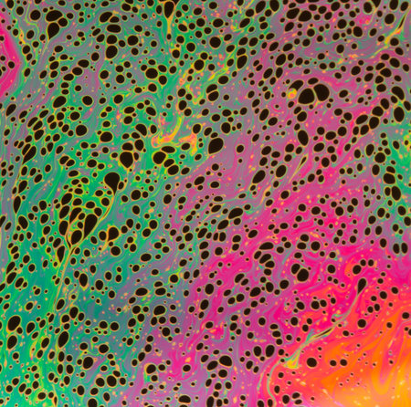 Psychedelic soap bubble abstract background