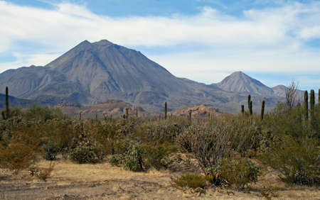 Three virgins volcanoes, Mexicoの写真素材
