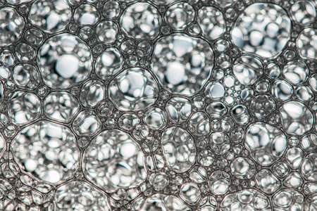 Selective focus soap bubblesの写真素材