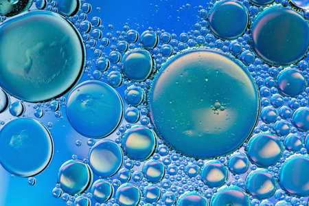 Blue psychedelic abstractの写真素材