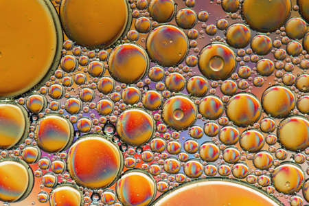 Golden psychedelic abstractの写真素材