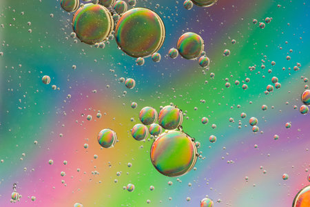 Rainbow effect psychedelic abstract