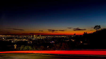 Hollywood Hills Car Zoomの写真素材