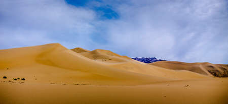 Eureka Dunes with Cloudsの写真素材