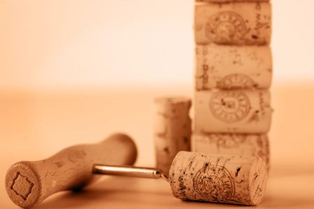 corcskrew & corksの写真素材