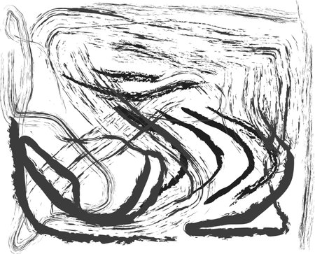 Black and charcoal chalk on a white background, smears of black chalk on a white background. Vector . Illustrationのイラスト素材