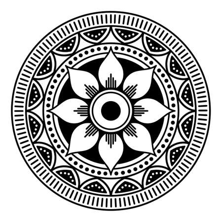 Ethnic Mandala Ornament. Arabic, Pakistan, Moroccan, Turkish, Indian, Spain motifsの写真素材