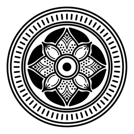 Ethnic Mandala Ornament. Arabic, Pakistan, Moroccan, Turkish, Indian, Spain motifsの写真素材