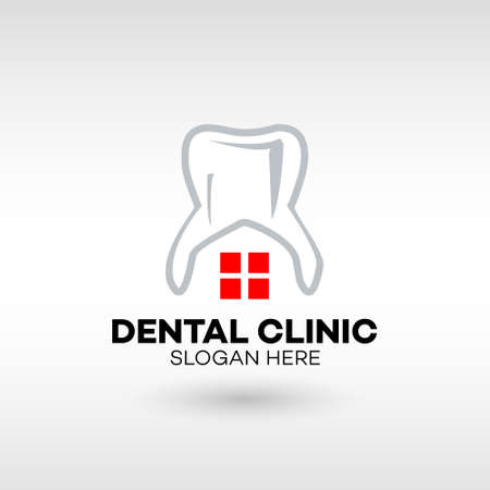 Dental Clinic Logo for dental care Tooth abstract design vectorのイラスト素材