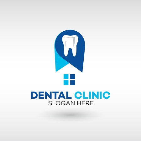 Dental Clinic Logo for dental care Tooth abstract design vectorのイラスト素材