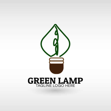 Abstract green leaf eco organic Logo design Modern Style vector template. for Businessのイラスト素材