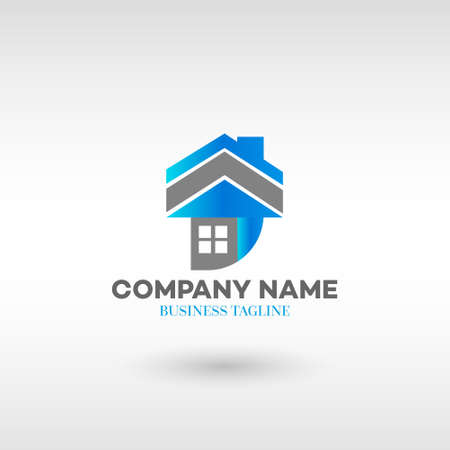 Real Estate, Building and Construction Logo Vector Design Concept. For architecture Business Brandingのイラスト素材